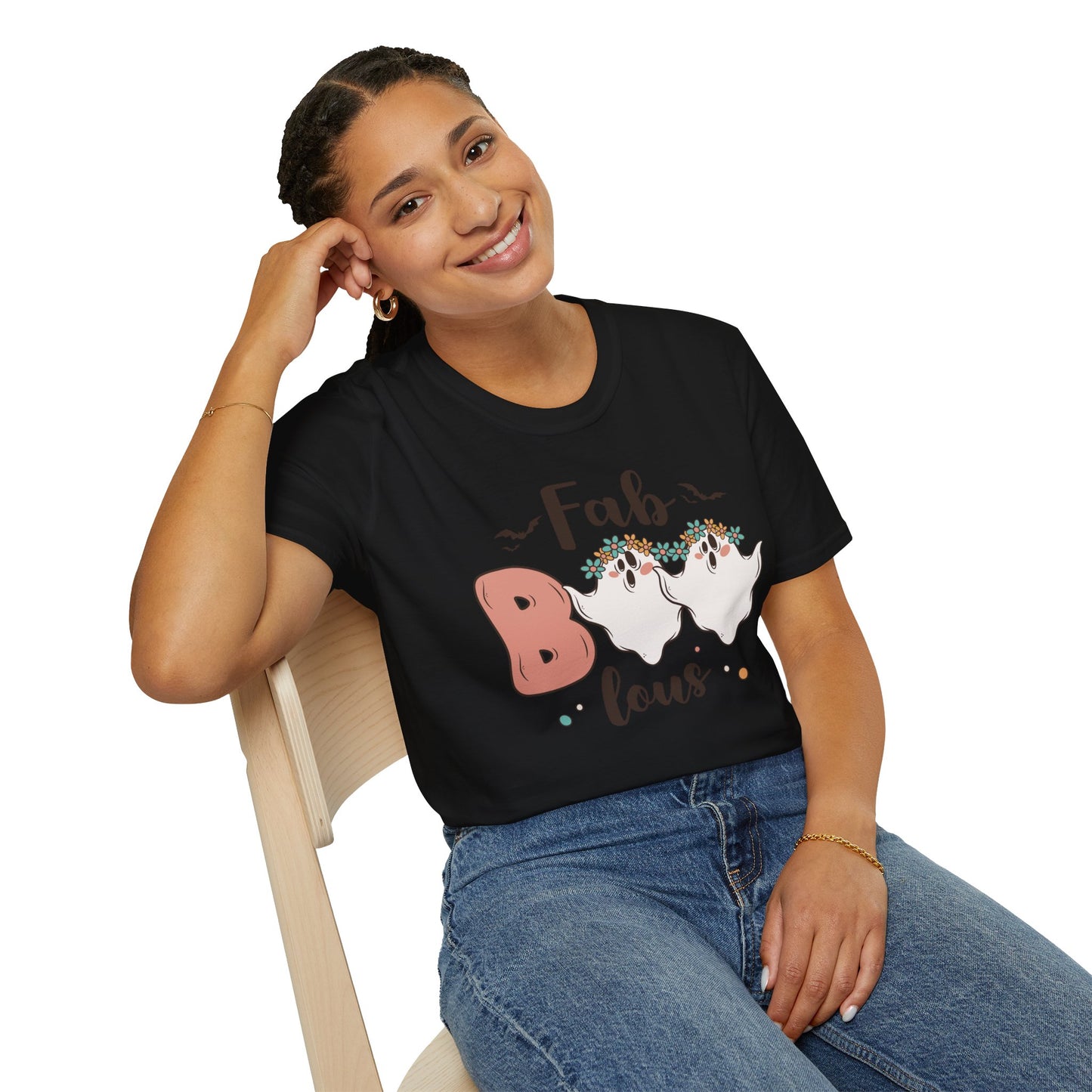 FabBOOlous T-Shirt β Cute Halloween Graphic Tee β Fun Spooky Shirt