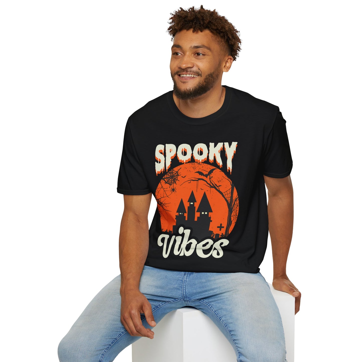 Spooky Vibes T-Shirt β Cute Halloween Graphic Tee β Aesthetic Fall Shirt