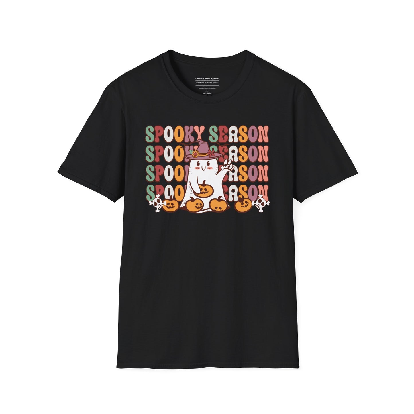 Spooky Season T-Shirt β Minimalist Halloween Graphic Tee β Cute Fall Shirt