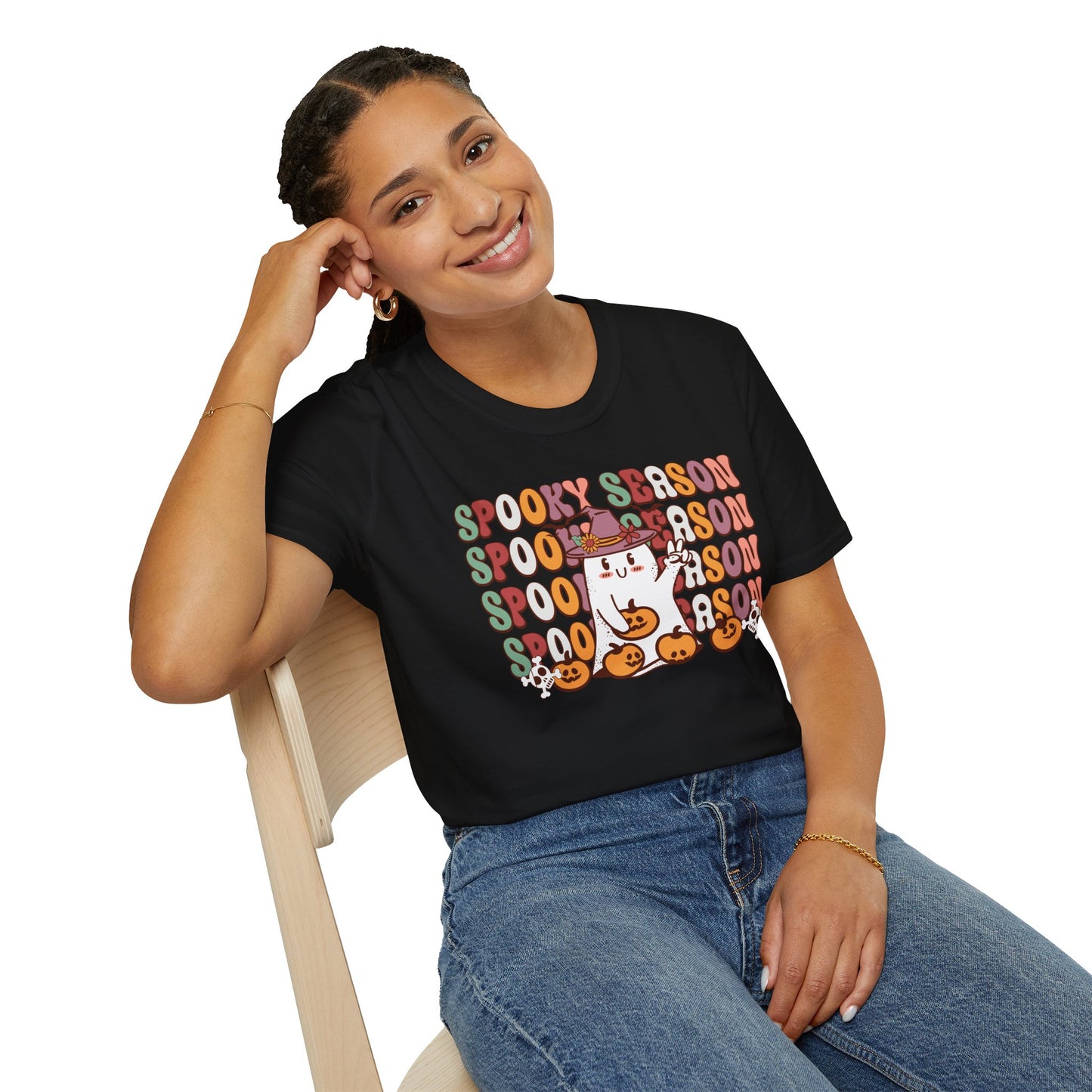 Spooky Season T-Shirt β Minimalist Halloween Graphic Tee β Cute Fall Shirt