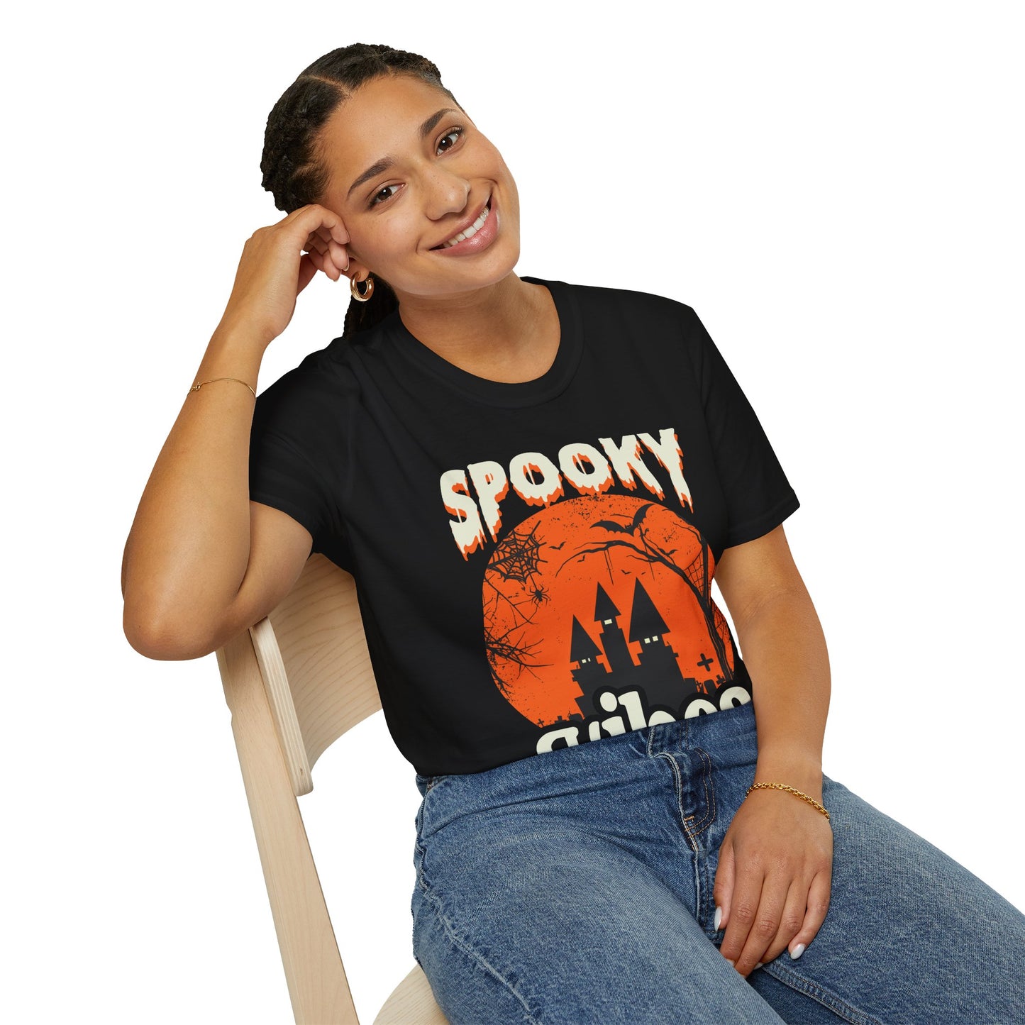 Spooky Vibes T-Shirt β Cute Halloween Graphic Tee β Aesthetic Fall Shirt