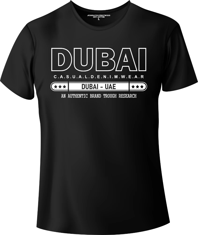 Dubai Exclusive Streetwear T-Shirt | Gift / Souvenir Unisex Tee for Men, Women & Kids D-165