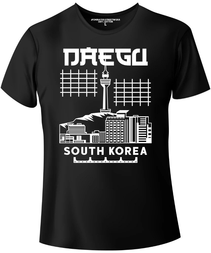 Daegu South Korea – World-Famous City T-Shirt for Men, Women, or Kids, Unisex Tee
