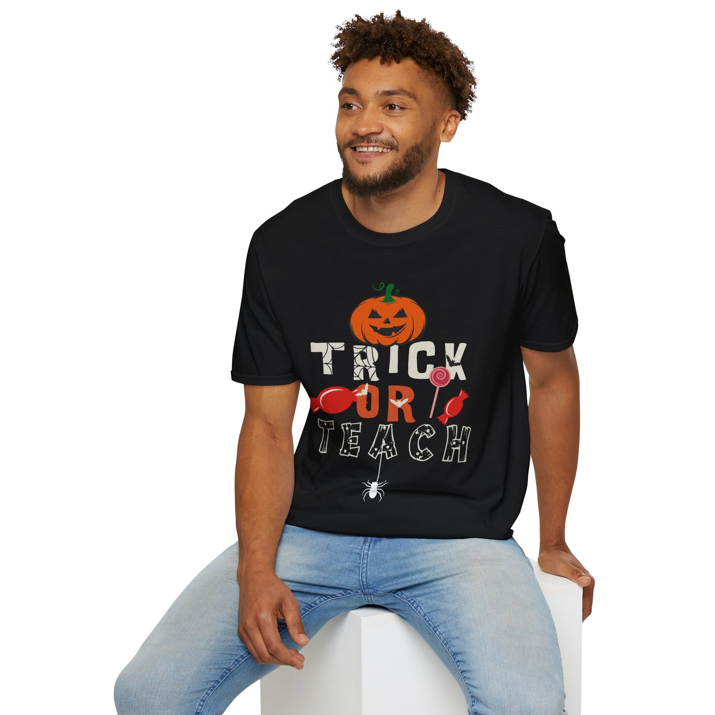 Trick or Teach T-Shirt β Funny Halloween Teacher Graphic Tee β Spooky School Shirt