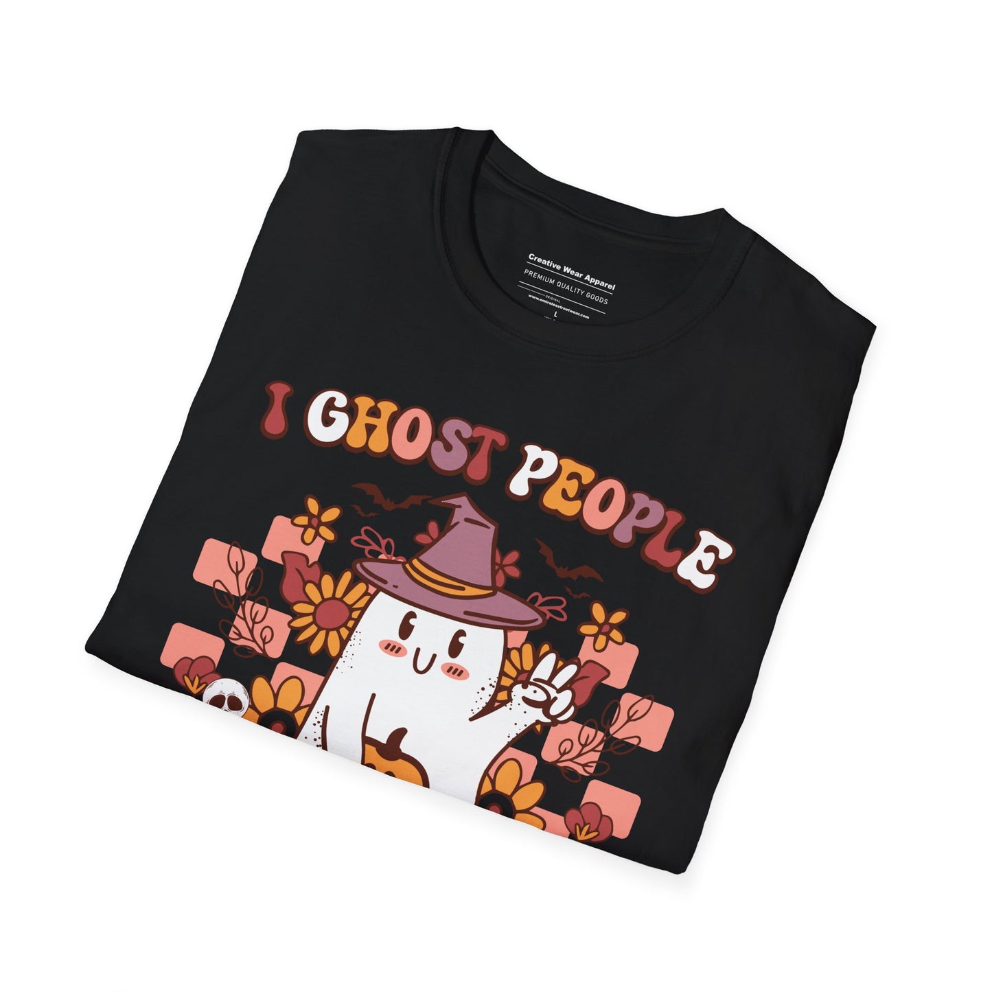 I Ghost People All Year Around T-Shirt β Funny Halloween Graphic Tee β Spooky Ghost Shirt