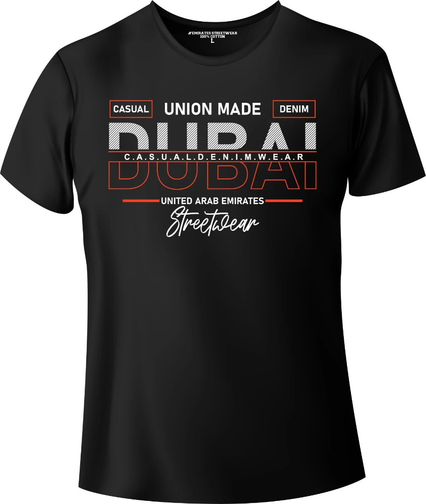 Dubai UAE Streetwear Gift T-Shirt | Souvenir Unisex Tee for Men, Women & Kids D-011