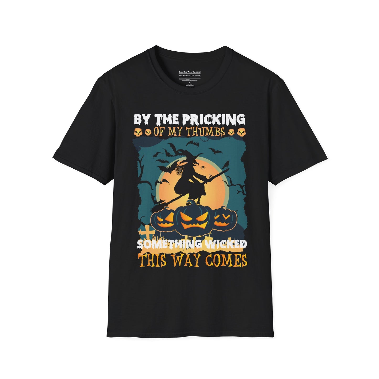 By The Pricking Of My Thumbs T-Shirt β Witchy Halloween Graphic Tee β Spooky Shakespeare Quote Shirt