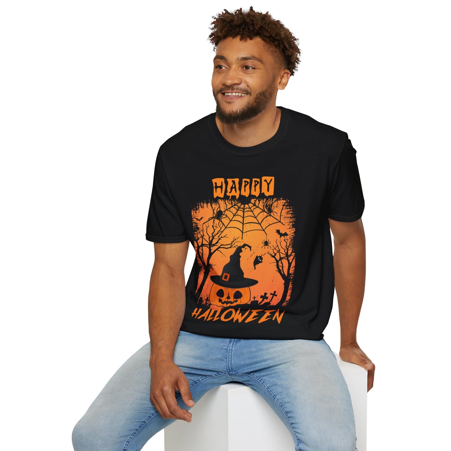 Happy Halloween T-Shirt β Funny Halloween Graphic Tee β Spooky Holiday Shirt