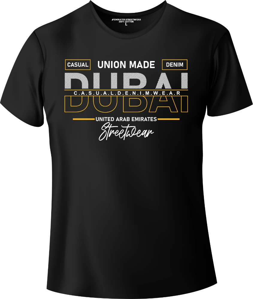 Dubai UAE Streetwear Gift T-Shirt | Souvenir Unisex Tee for Men, Women & Kids D-011