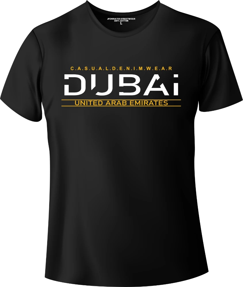 Dubai Casual Denim Wear T-Shirt | Gift / Souvenir Unisex Tee for Men, Women & Kids D-151
