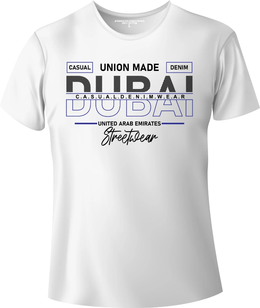 Dubai UAE Streetwear Gift T-Shirt | Souvenir Unisex Tee for Men, Women & Kids D-011