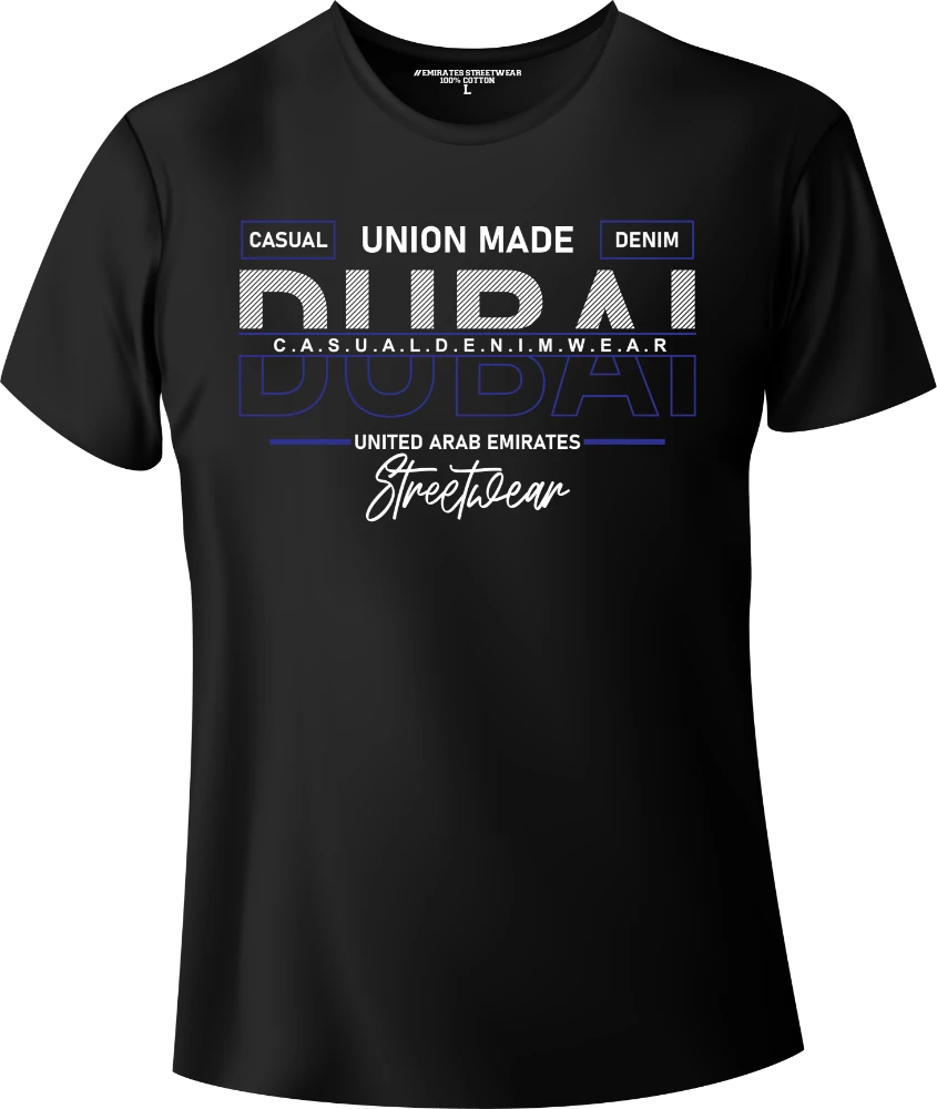 Dubai UAE Streetwear Gift T-Shirt | Souvenir Unisex Tee for Men, Women & Kids D-011