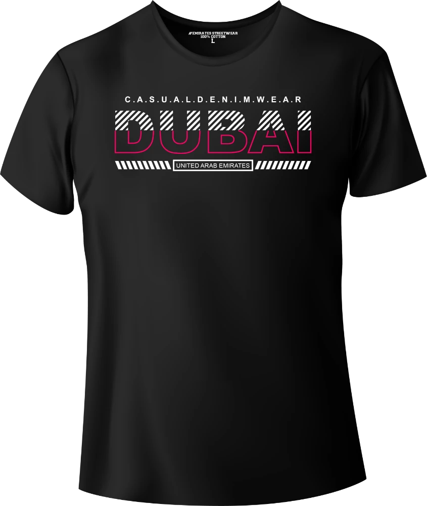Dubai Casual Denim Wear T-Shirt | Gift / Souvenir Unisex Tee for Men, Women & Kids D-147