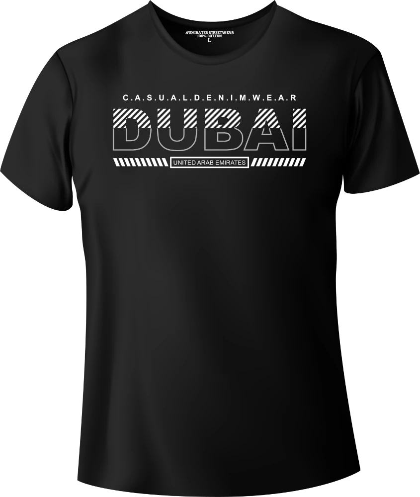 Dubai Casual Denim Wear T-Shirt | Gift / Souvenir Unisex Tee for Men, Women & Kids D-147