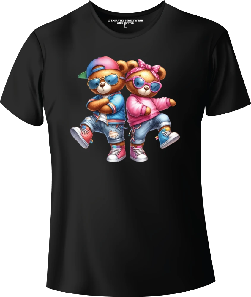 Cool Hip Hop Teddy Bear Graphic Tee
