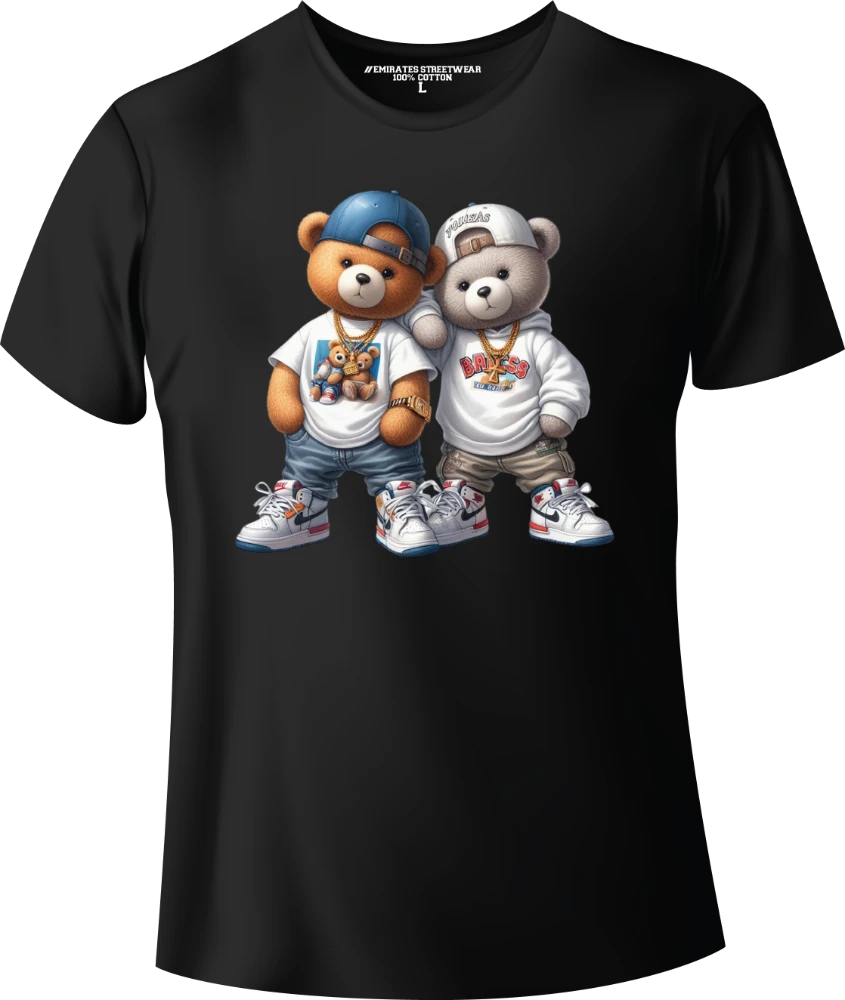 Cool Hip Hop Teddy Bear Graphic Tee