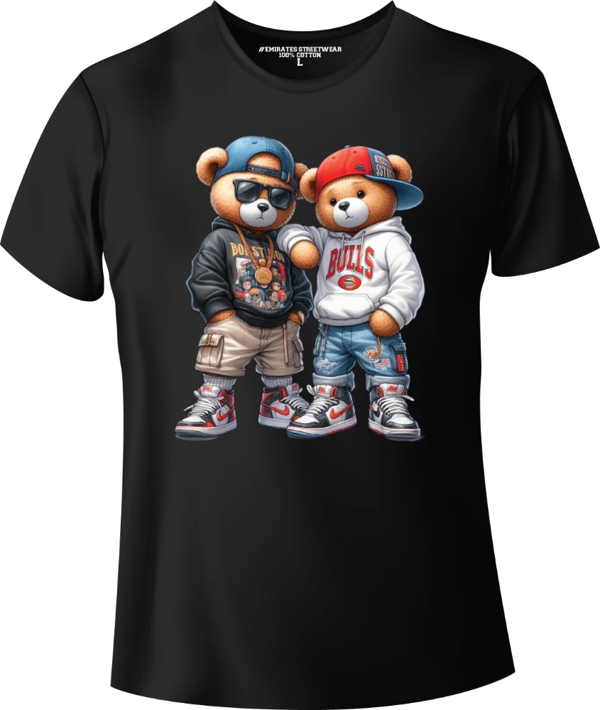 Cool Hip Hop Teddy Bear Graphic Tee