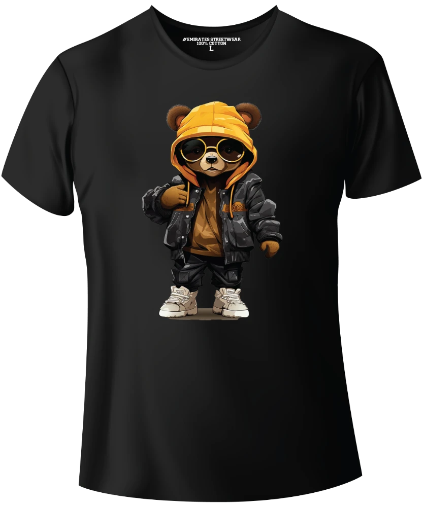 Cool Hip Hop Teddy Bear Graphic Tee
