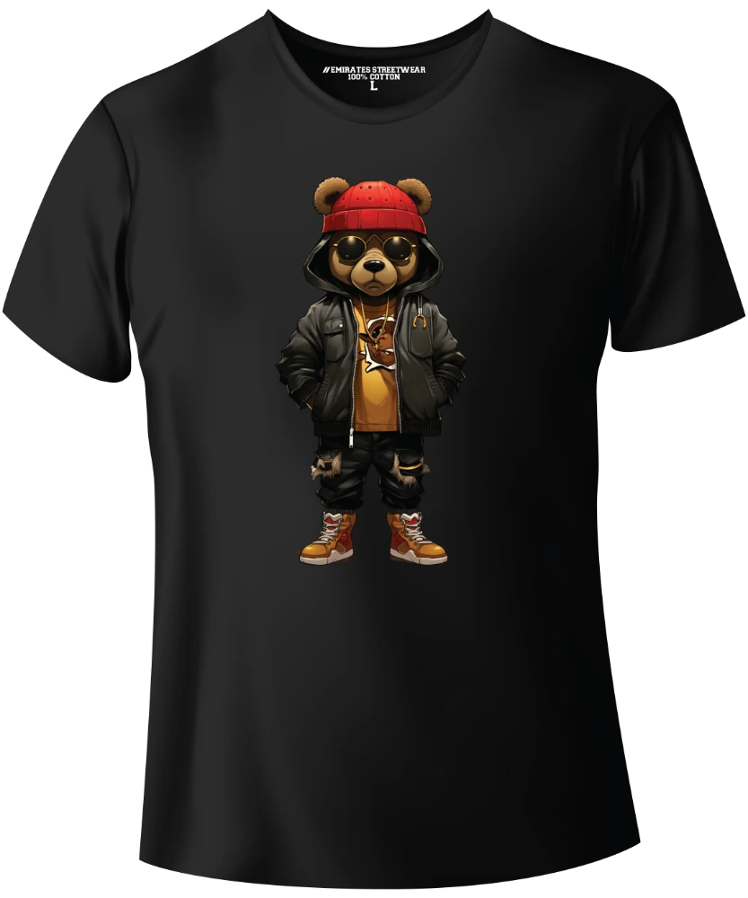 Cool Hip Hop Teddy Bear Graphic Tee