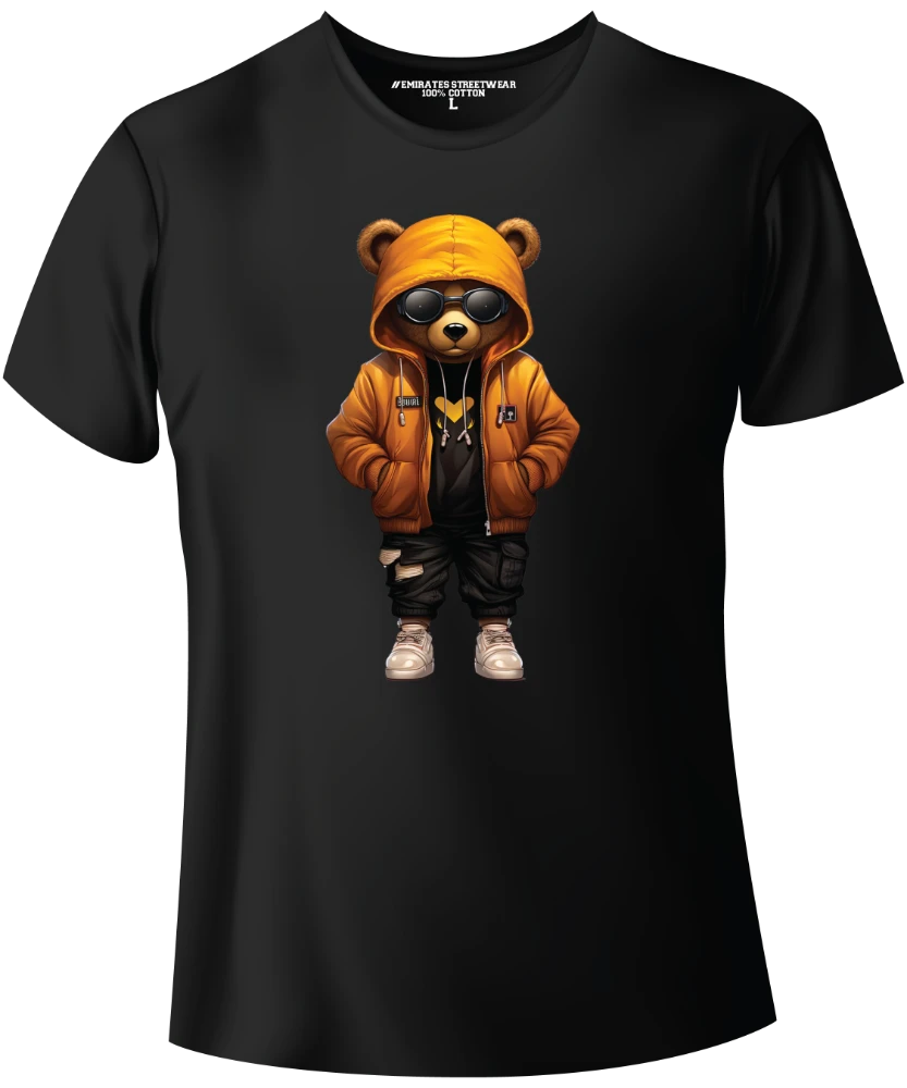 Cool Hip Hop Teddy Bear Graphic Tee