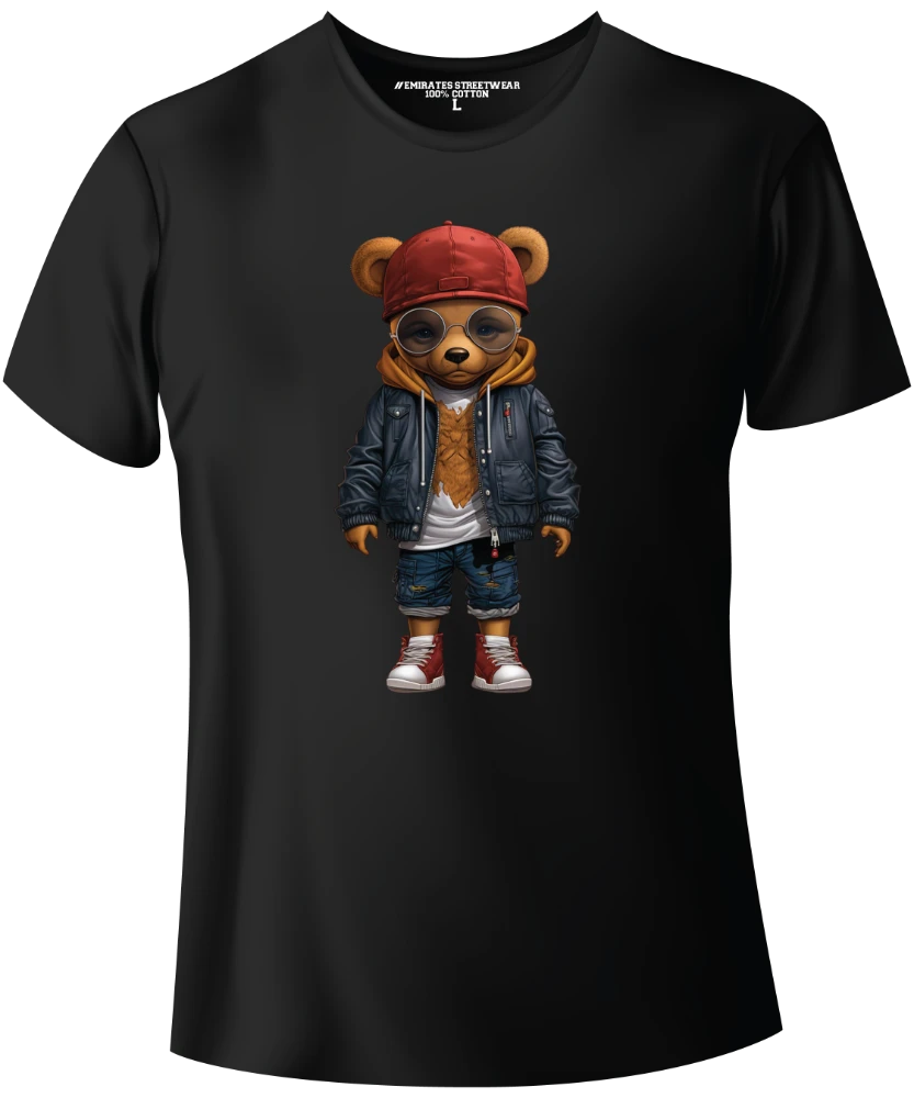 Cool Hip Hop Teddy Bear Graphic Tee