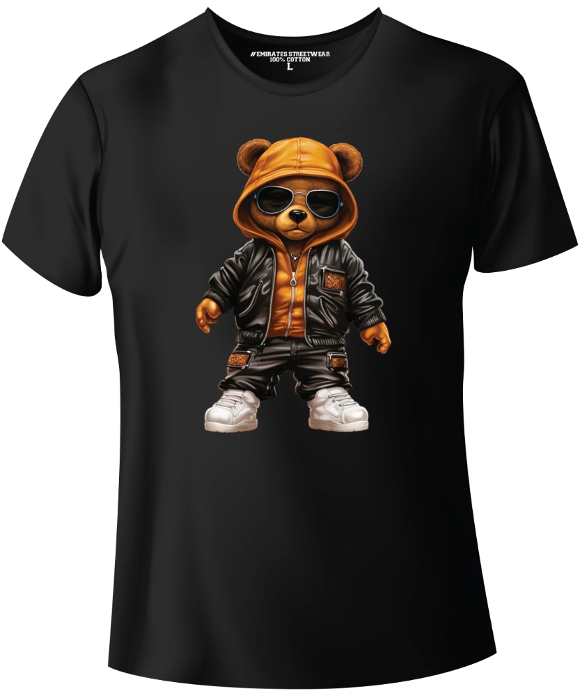 Cool Hip Hop Teddy Bear Graphic Tee