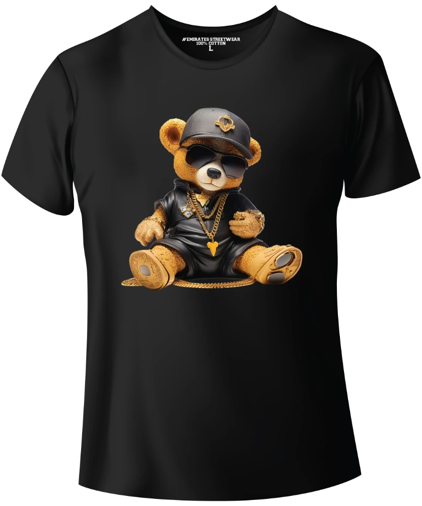 Cool Hip Hop Teddy Bear Graphic Tee