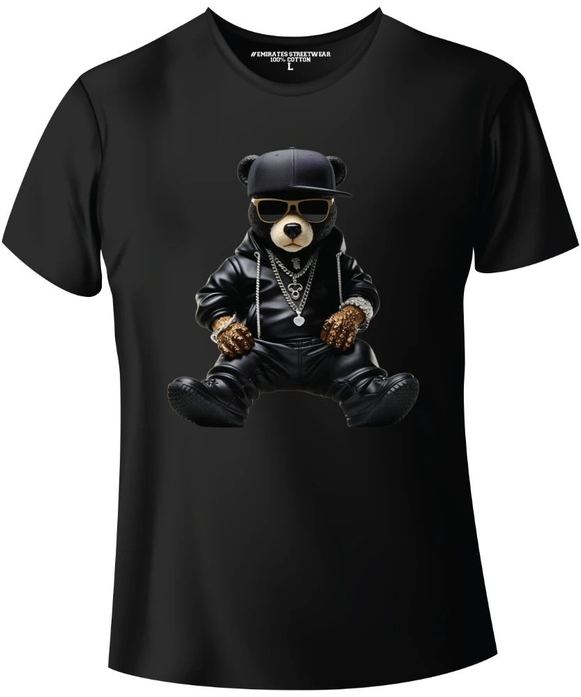 Cool Hip Hop Teddy Bear Graphic Tee