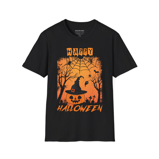 Happy Halloween T-Shirt – Funny Halloween Graphic Tee – Spooky Holiday Shirt