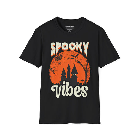 Spooky Vibes T-Shirt – Cute Halloween Graphic Tee – Aesthetic Fall Shirt