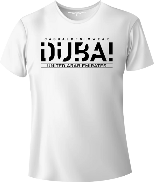 Dubai Casual Denim Wear T-Shirt | Gift / Souvenir Unisex Tee for Men, Women & Kids D-153