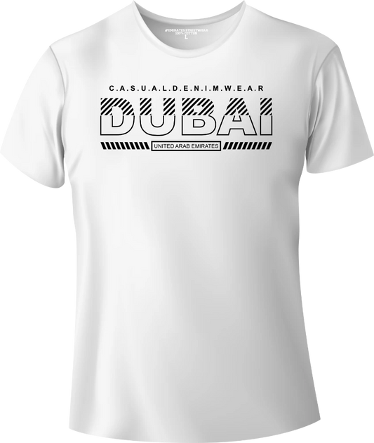Dubai Casual Denim Wear T-Shirt | Gift / Souvenir Unisex Tee for Men, Women & Kids D-147