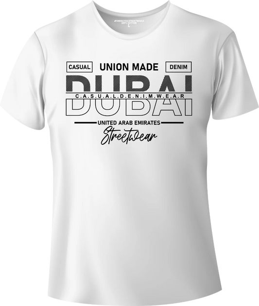 Dubai UAE Streetwear Gift T-Shirt | Souvenir Unisex Tee for Men, Women & Kids D-011