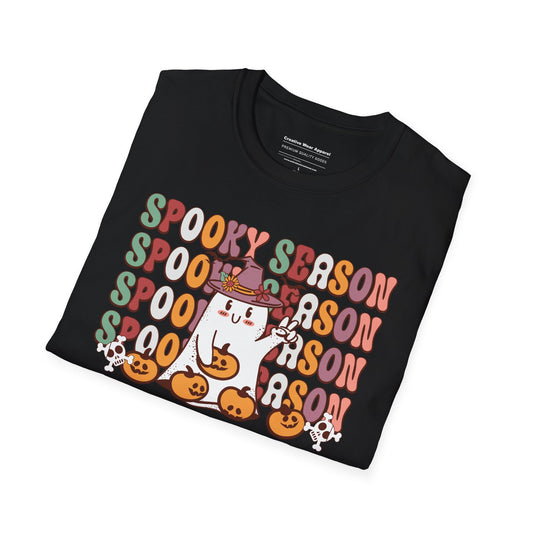 Spooky Season T-Shirt – Minimalist Halloween Graphic Tee – Cute Fall Shirt