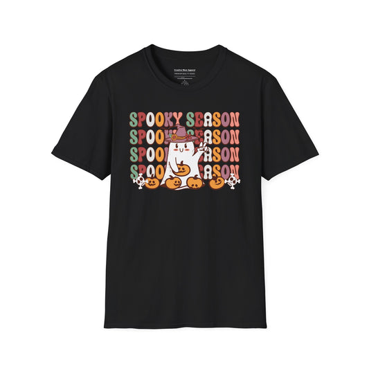 Spooky Season T-Shirt – Minimalist Halloween Graphic Tee – Cute Fall Shirt