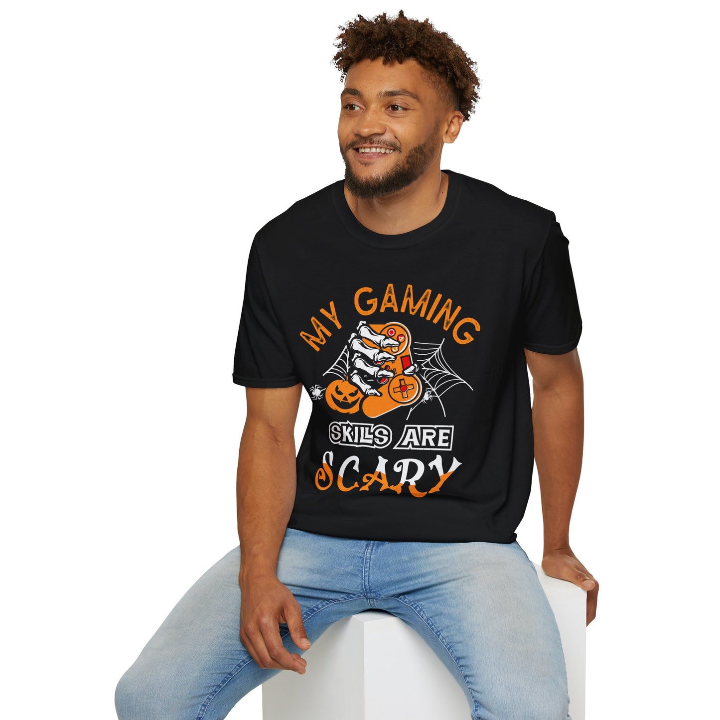 My Gaming Skills Are Scary T-Shirt – Funny Halloween Gamer Shirt – Spooky Video Game Graphic Tee