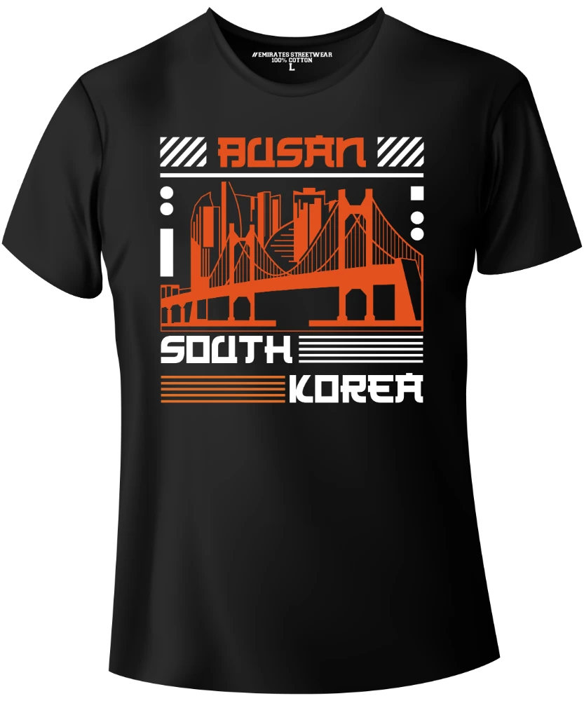Busan South Korea – World-Famous City T-Shirt for Men, Women, or Kids, Unisex Tee