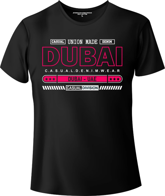 Dubai Casual Denim Wear T-Shirt | Gift / Souvenir Unisex Tee for Men, Women & Kids D-167