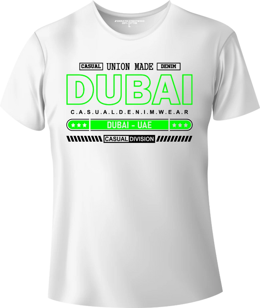 Dubai Casual Denim Wear T-Shirt | Gift / Souvenir Unisex Tee for Men, Women & Kids D-167