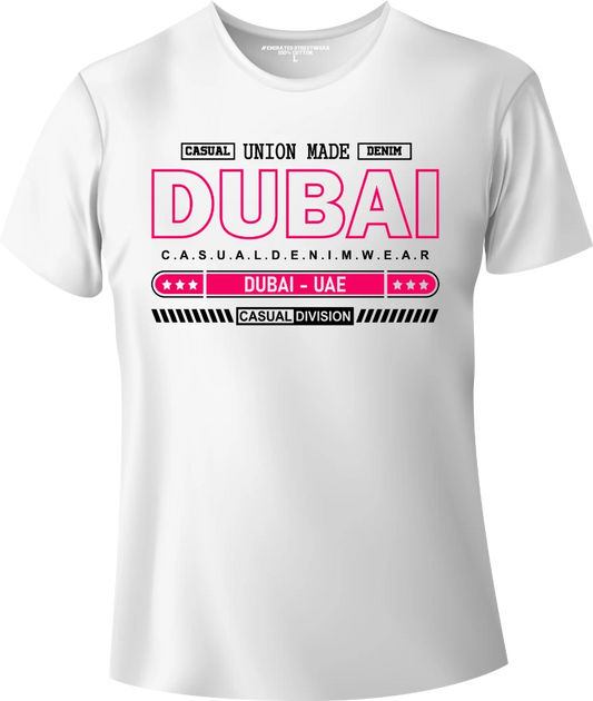 Dubai Casual Denim Wear T-Shirt | Gift / Souvenir Unisex Tee for Men, Women & Kids D-167