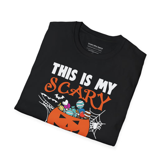 This Is My Scary Costume Dad T-Shirt – Funny Halloween Graphic Tee – Spooky Holiday Shirt