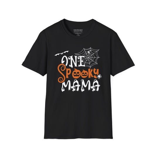 One Spooky Mama T-Shirt – Funny Halloween Graphic Tee – Spooky Holiday Shirt
