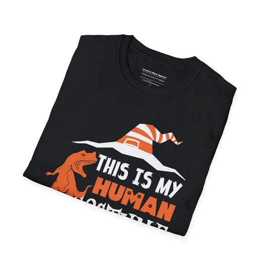 This Is My Human Costume T-Shirt – Funny Halloween Alien Tee – Spooky Graphic Shirt