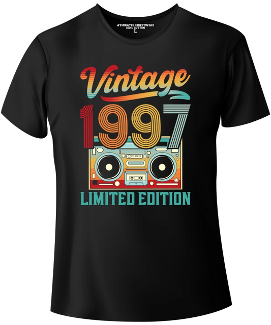 Unisex black T-shirt – vintage  limited edition 1997 streetwear by Emirates Streetwear