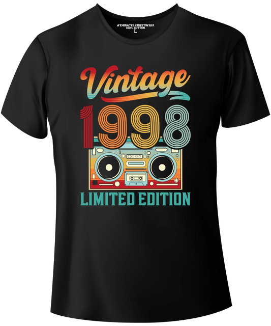 Unisex black T-shirt – vintage  limited edition 1998 streetwear by Emirates Streetwear
