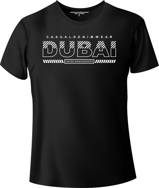 Dubai Casual Denim Wear T-Shirt | Gift / Souvenir Unisex Tee for Men, Women & Kids D-147