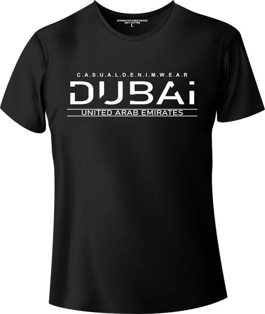Dubai Casual Denim Wear T-Shirt | Gift / Souvenir Unisex Tee for Men, Women & Kids D-151