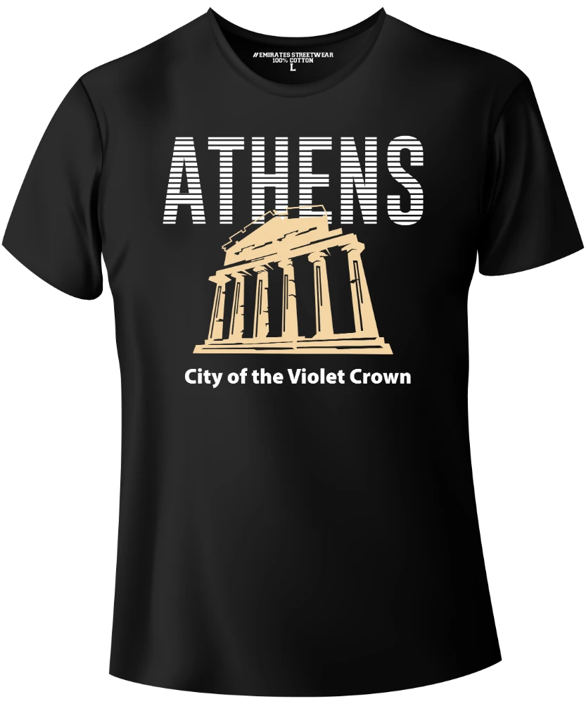 Athens Greek– World-Famous City T-Shirt for Men, Women, or Kids, Unisex Tee