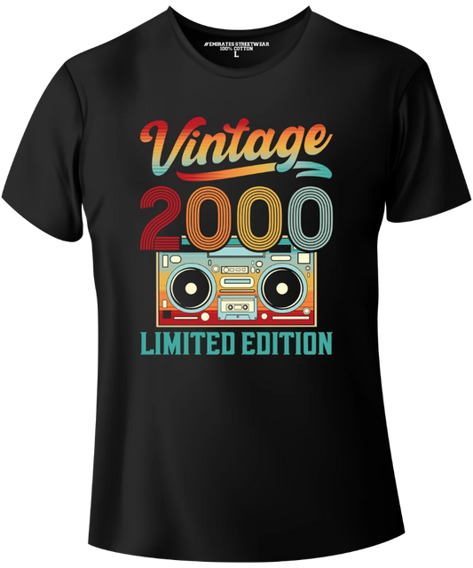 Unisex black T-shirt – vintage  limited edition 2000 streetwear by Emirates Streetwear