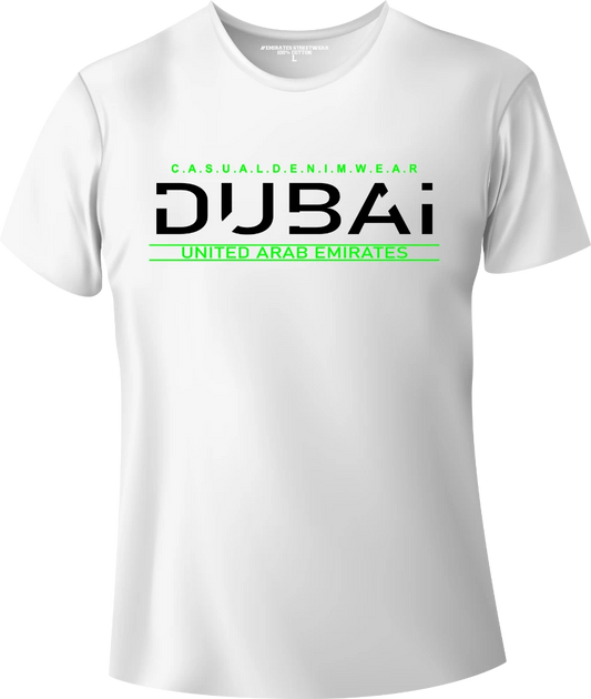 Dubai Casual Denim Wear T-Shirt | Gift / Souvenir Unisex Tee for Men, Women & Kids D-151